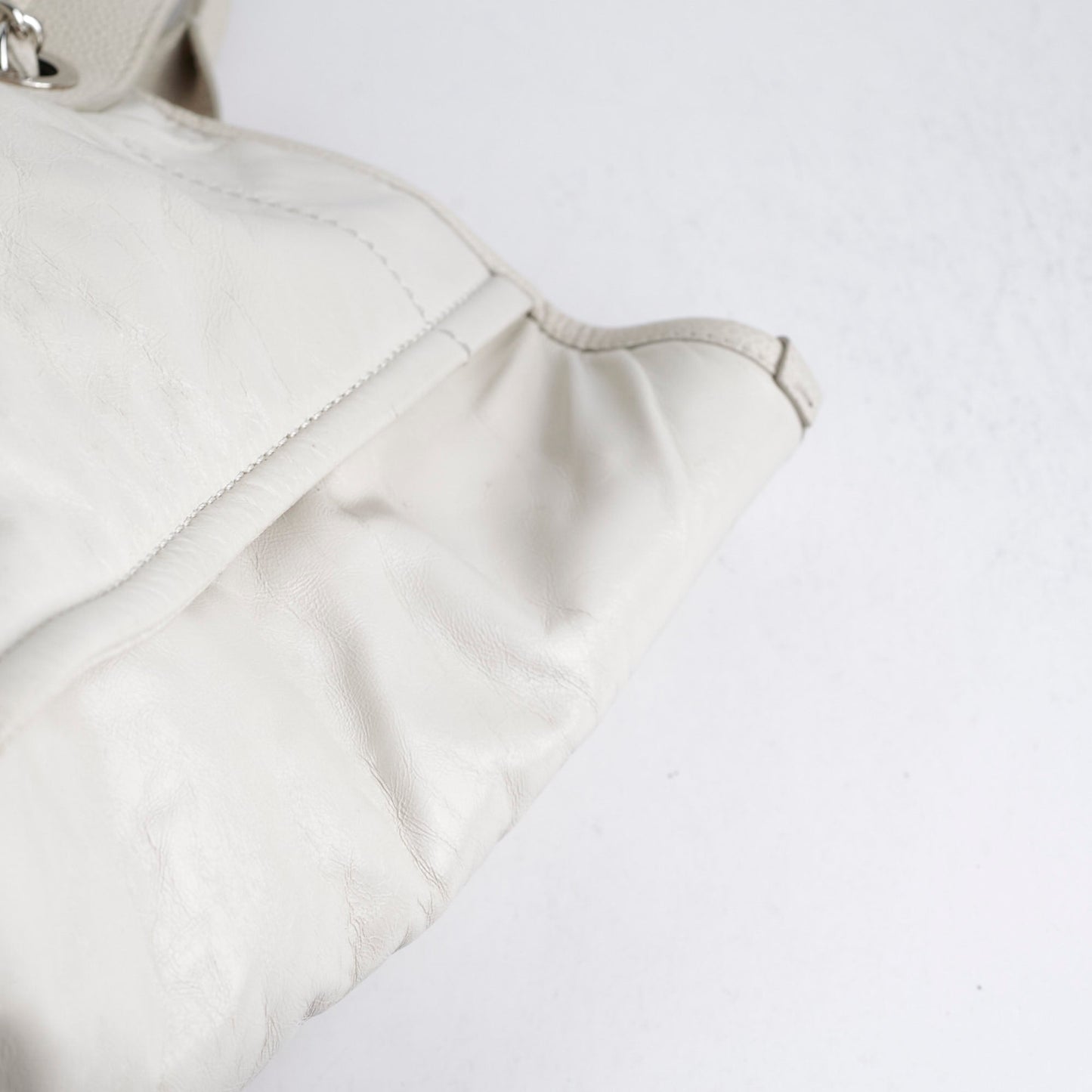 Chanel Calfskin Deauville White Tote
