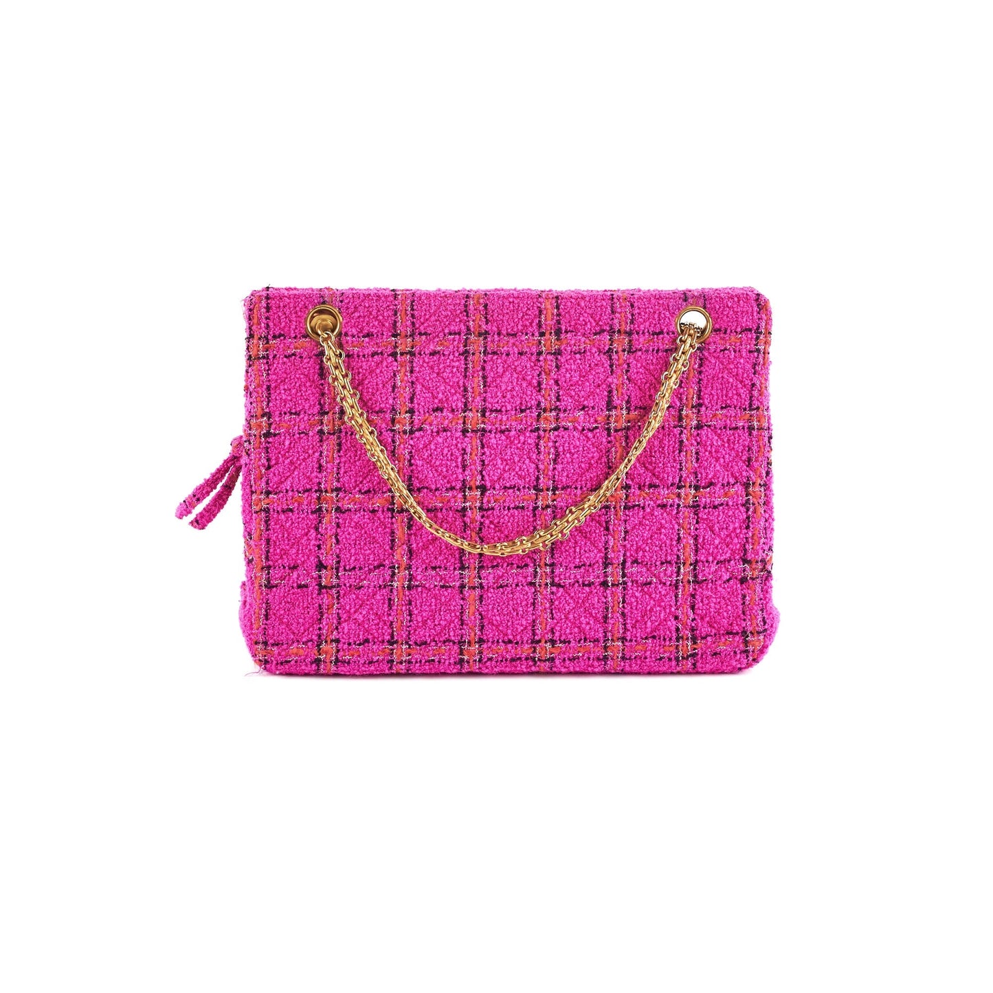 Chanel Seasonal Pink Tweed Shoulder Bag