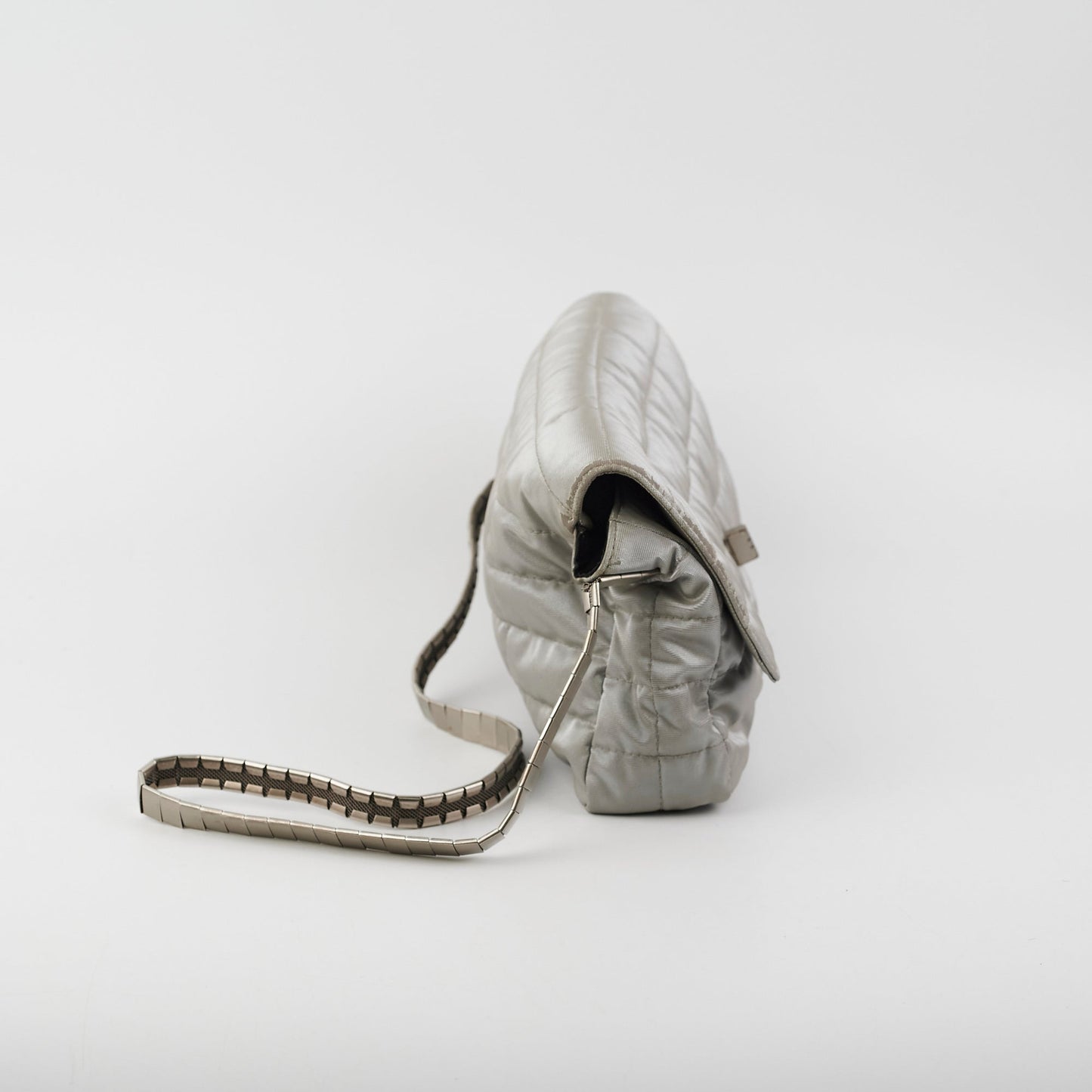 Chanel Fabric Quilted Reissue Flap Sliver Bag