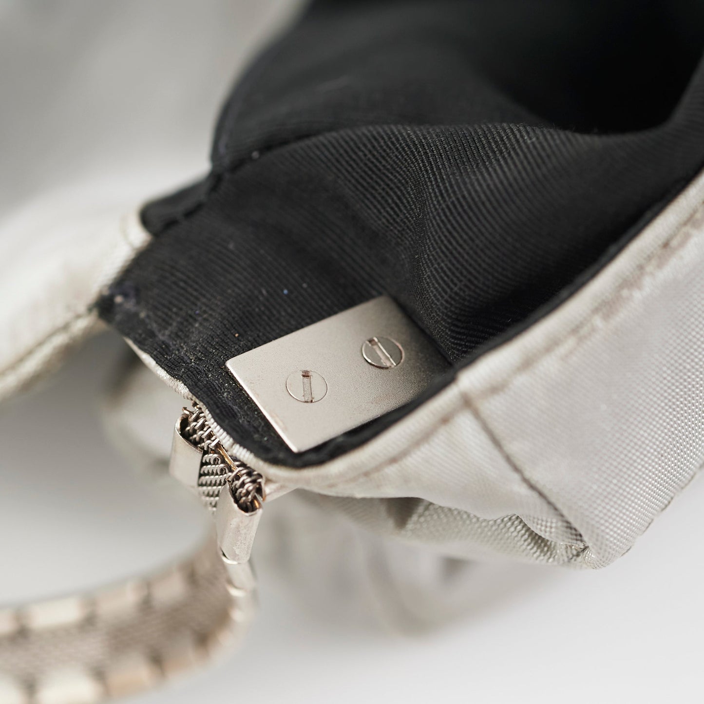 Chanel Fabric Quilted Reissue Flap Sliver Bag