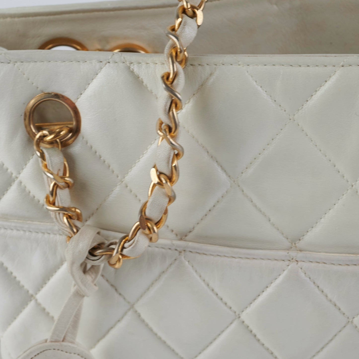 Chanel  White Tote Bag