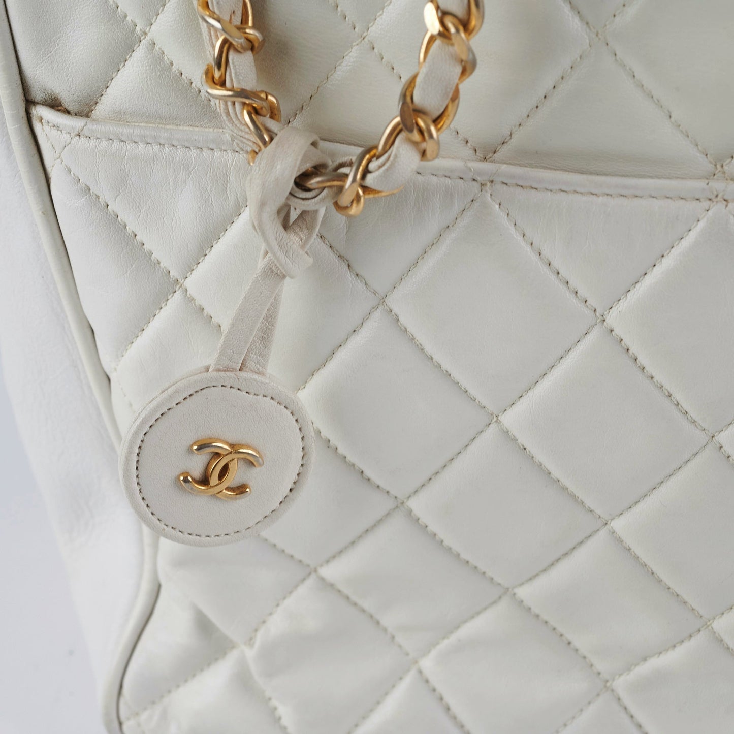 Chanel  White Tote Bag