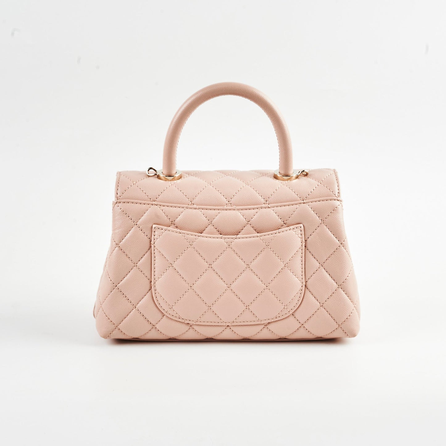 Chanel Small Coco Handle Caviar Pink Microchipped 2021