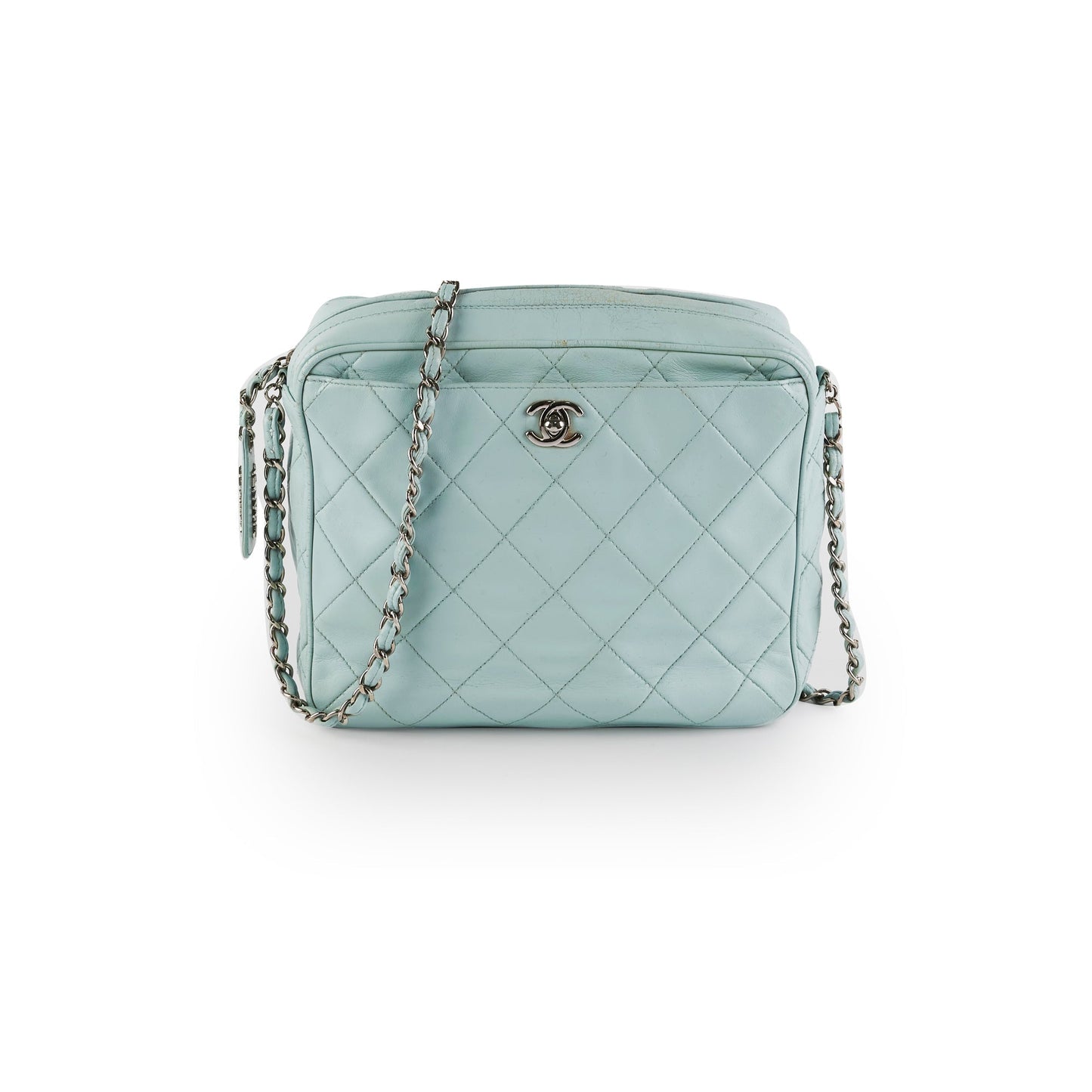 Chanel  Camera Bag Light Blue (Recoloured)