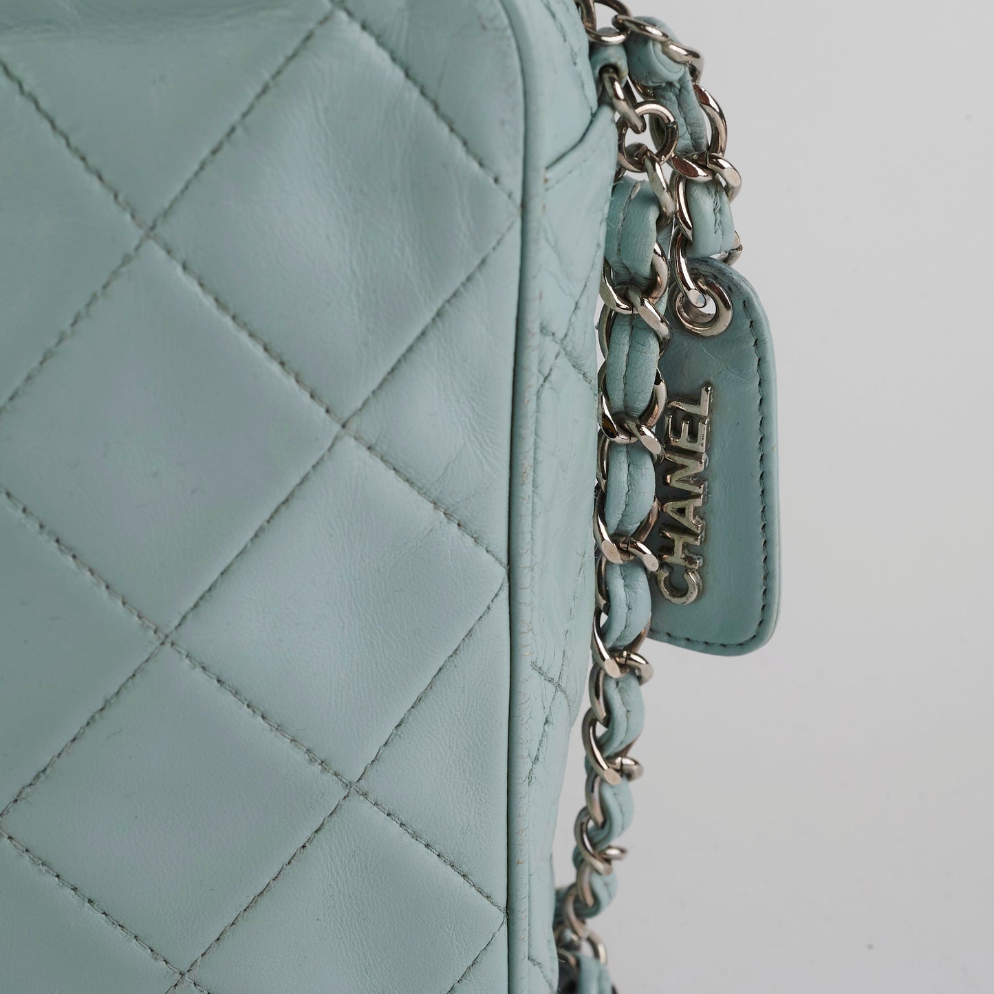 Chanel  Camera Bag Light Blue (Recoloured)