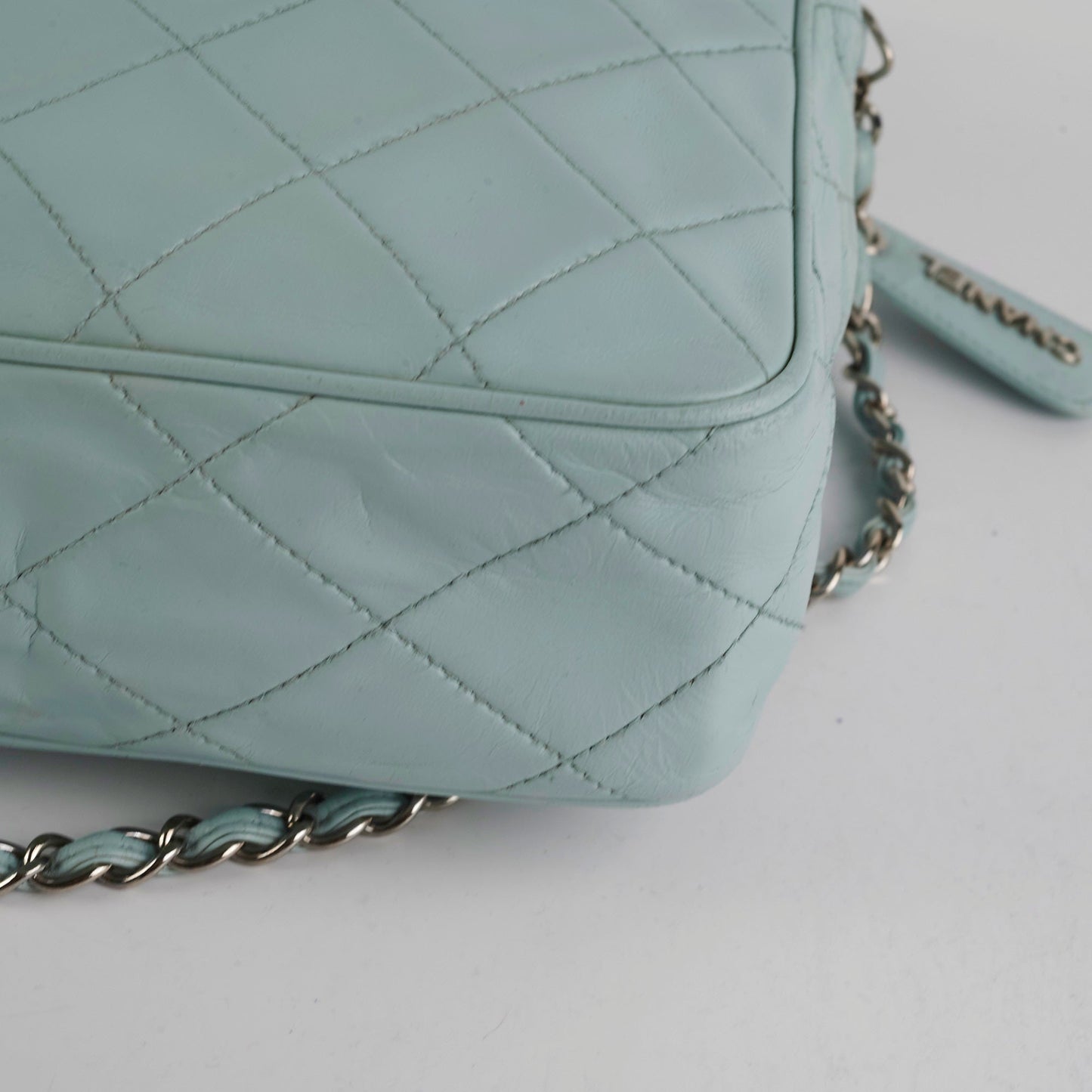 Chanel  Camera Bag Light Blue (Recoloured)