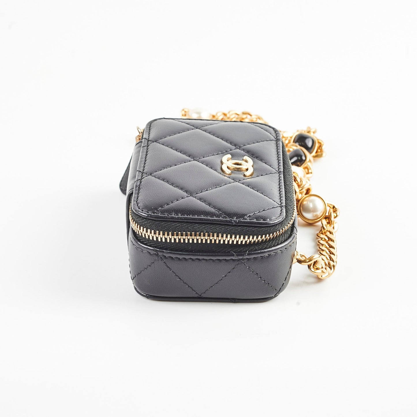 Chanel Lambskin Micro Bag Black