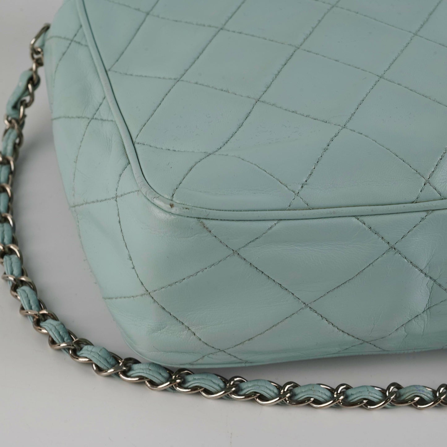 Chanel  Camera Bag Light Blue (Recoloured)