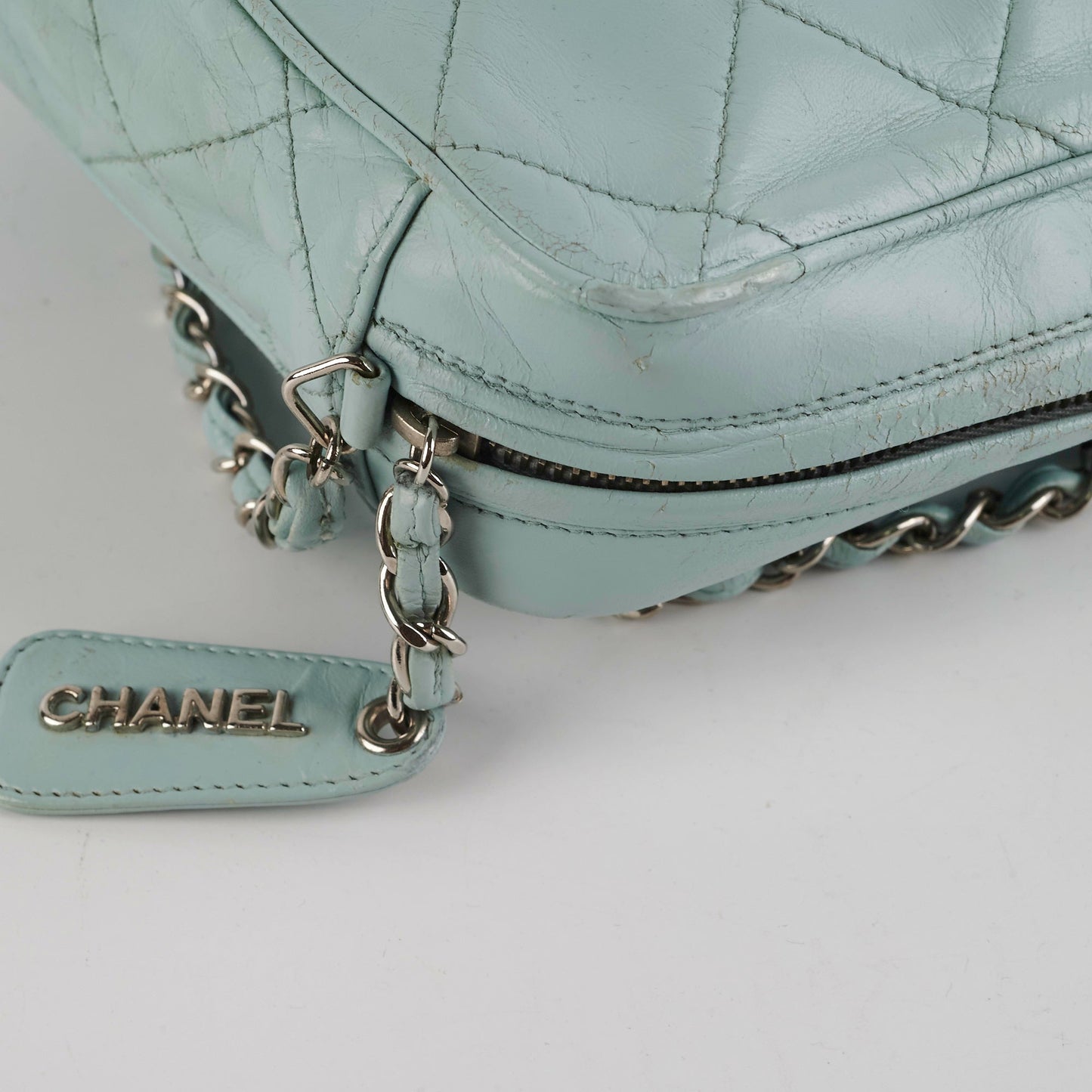 Chanel  Camera Bag Light Blue (Recoloured)