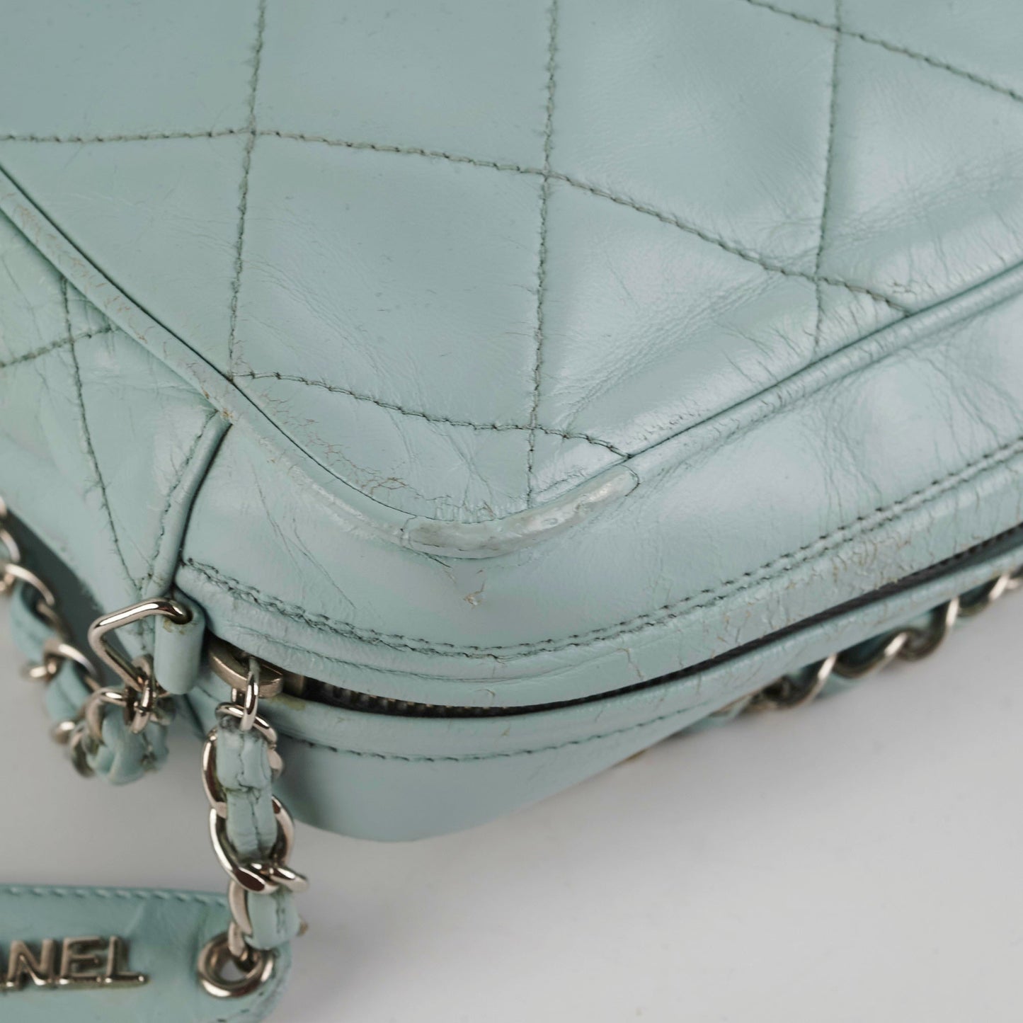 Chanel  Camera Bag Light Blue (Recoloured)