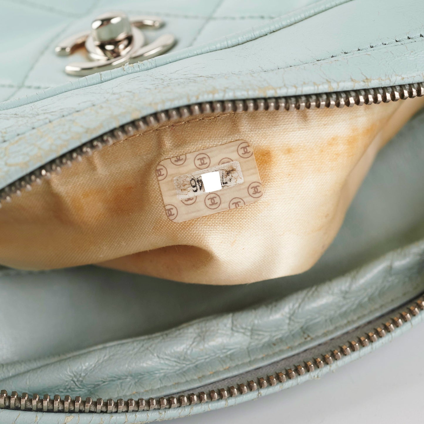 Chanel  Camera Bag Light Blue (Recoloured)