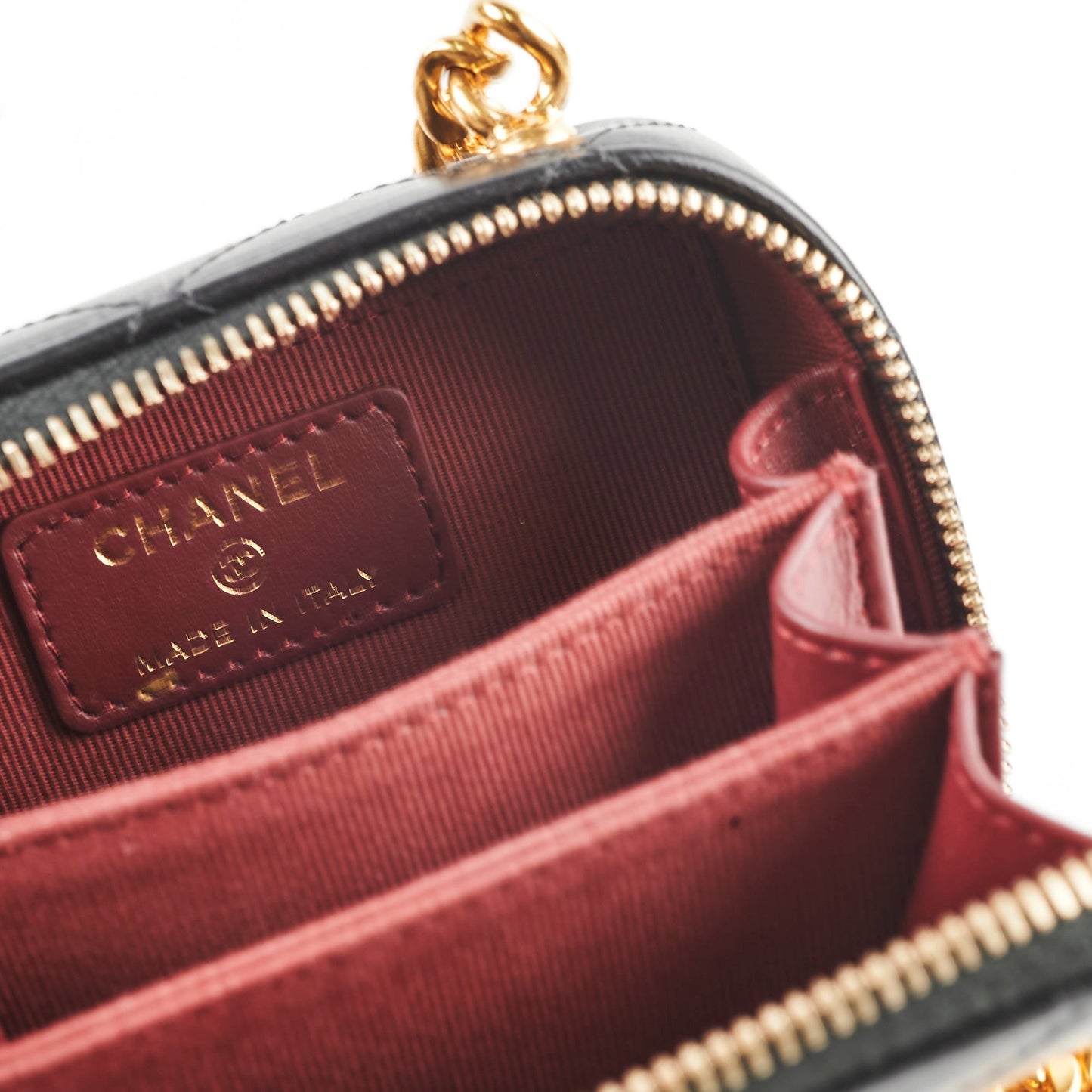 Chanel Lambskin Micro Bag Black