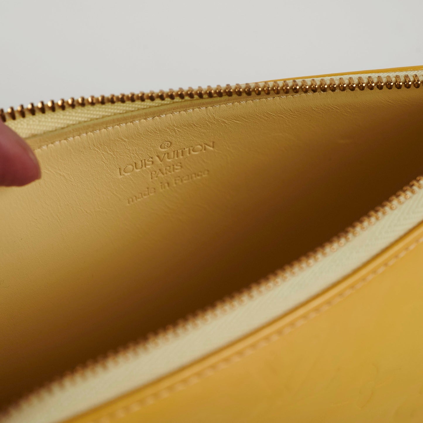 Louis Vuitton   Yellow Vernis Pochette