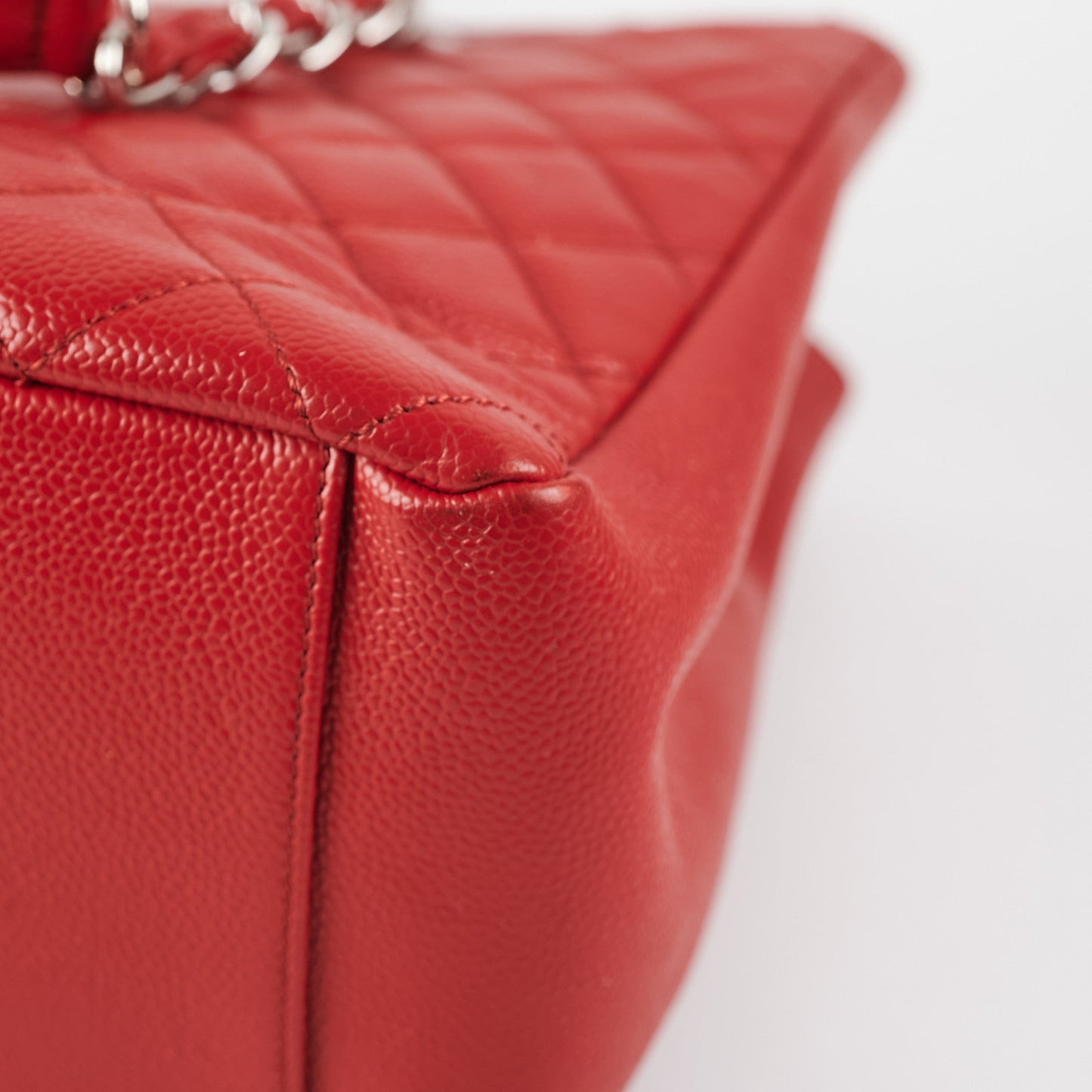 Chanel GST Caviar Red