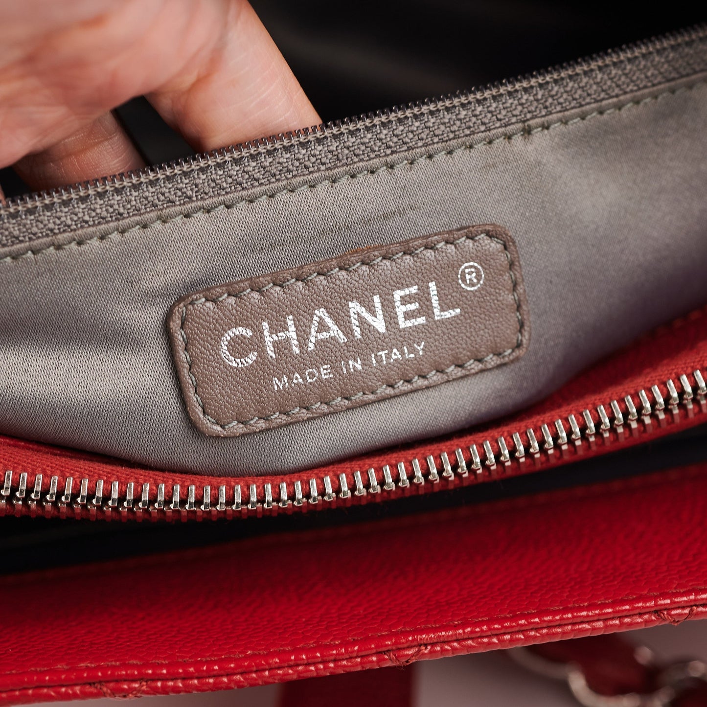 Chanel GST Caviar Red