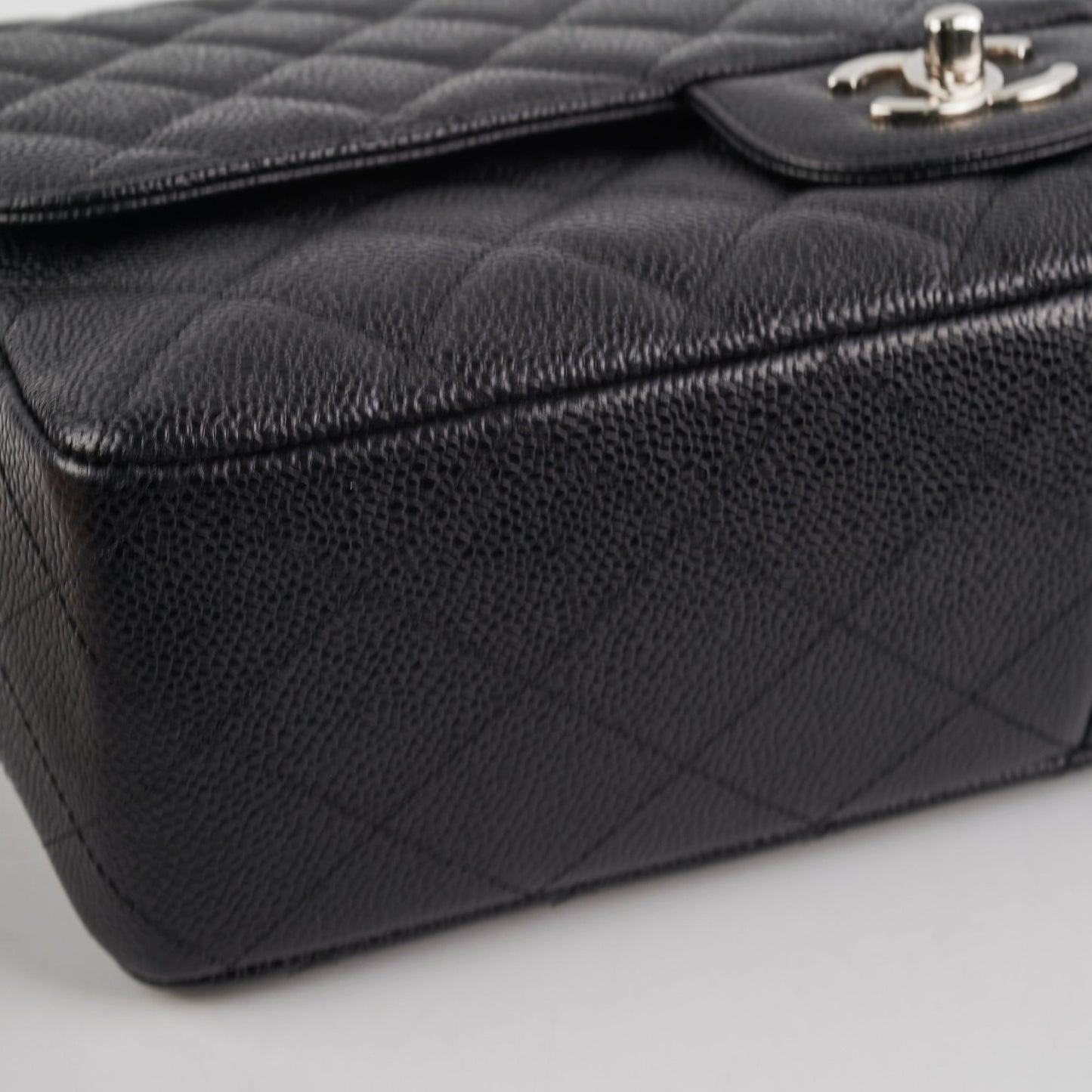 Chanel Single Flap Jumbo Caviar Black