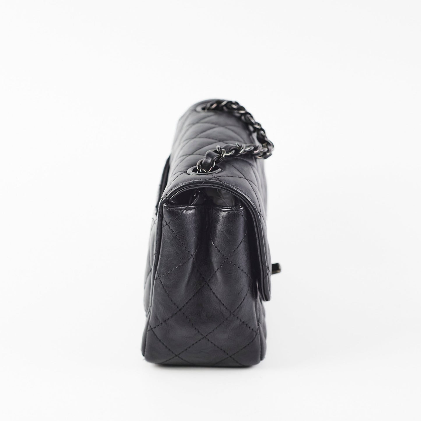 Chanel Mini Square Calfskin So Black