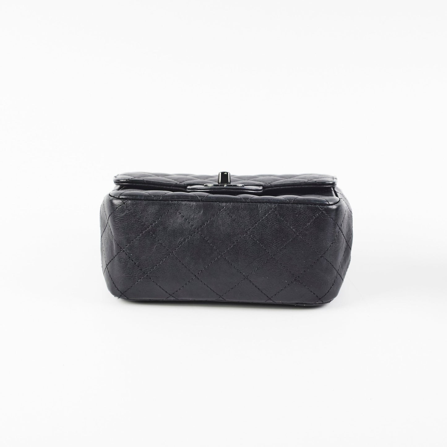 Chanel Mini Square Calfskin So Black