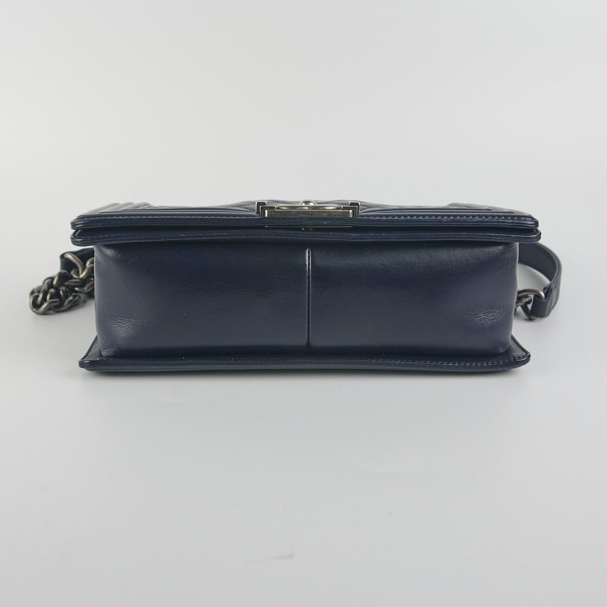 Chanel Boy Old Medium Lambskin Navy