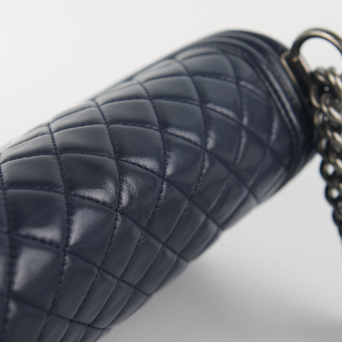 Chanel Boy Old Medium Lambskin Navy