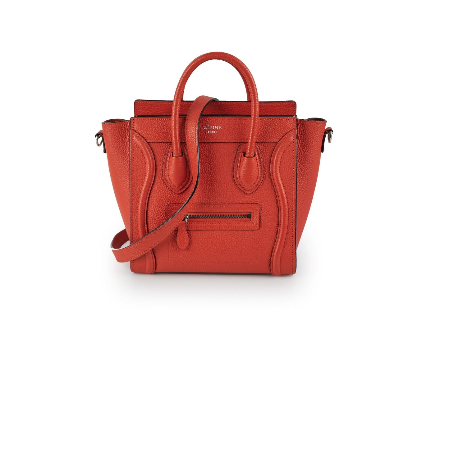 Luxury CELINE Luggage Nano Orange