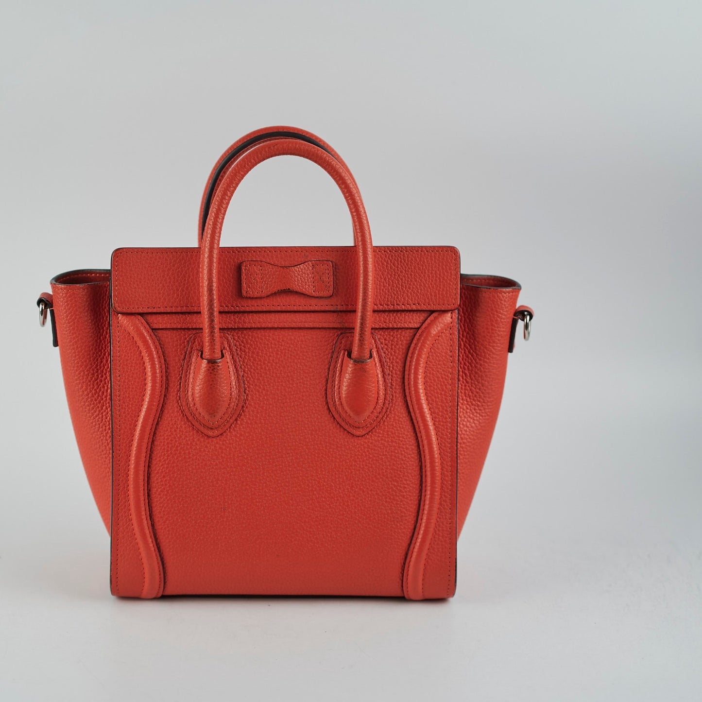 Luxury CELINE Luggage Nano Orange