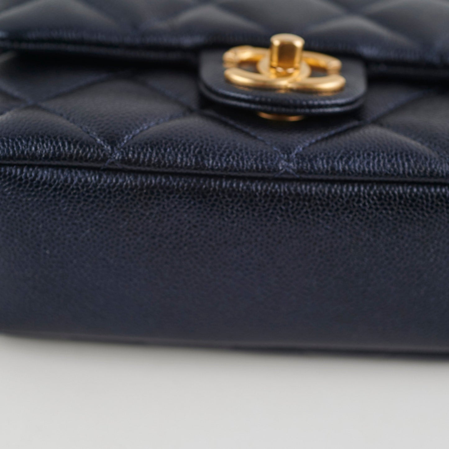 Chanel Perfect Mini Classic Flap Iridescent Navy