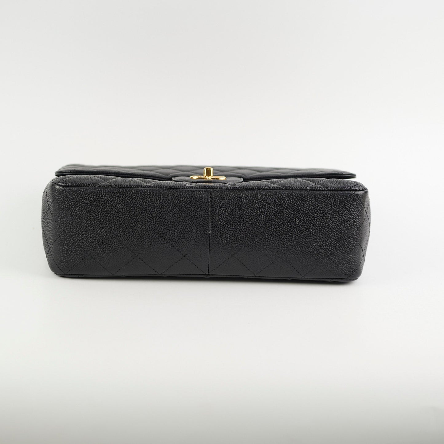 Chanel Classic Jumbo Caviar Black Single Flap