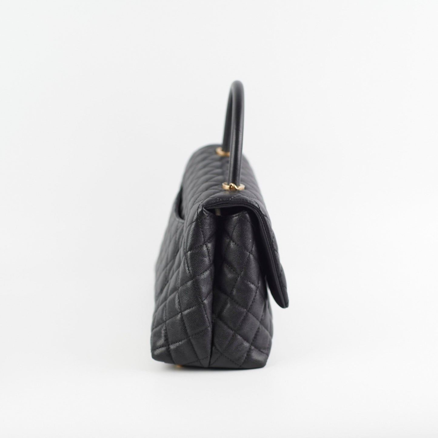 Chanel Coco Handle Caviar Medium Black