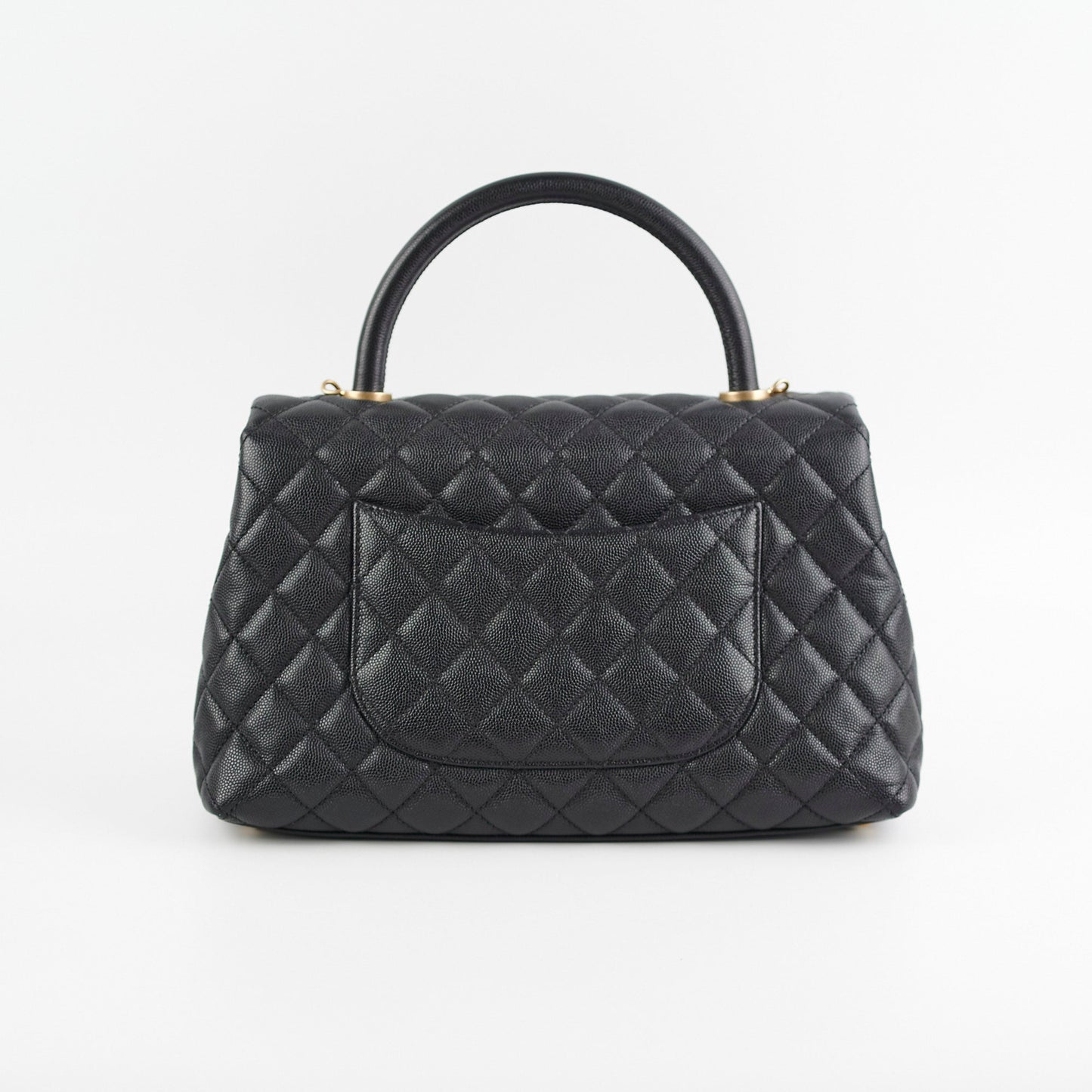 Chanel Coco Handle Caviar Medium Black