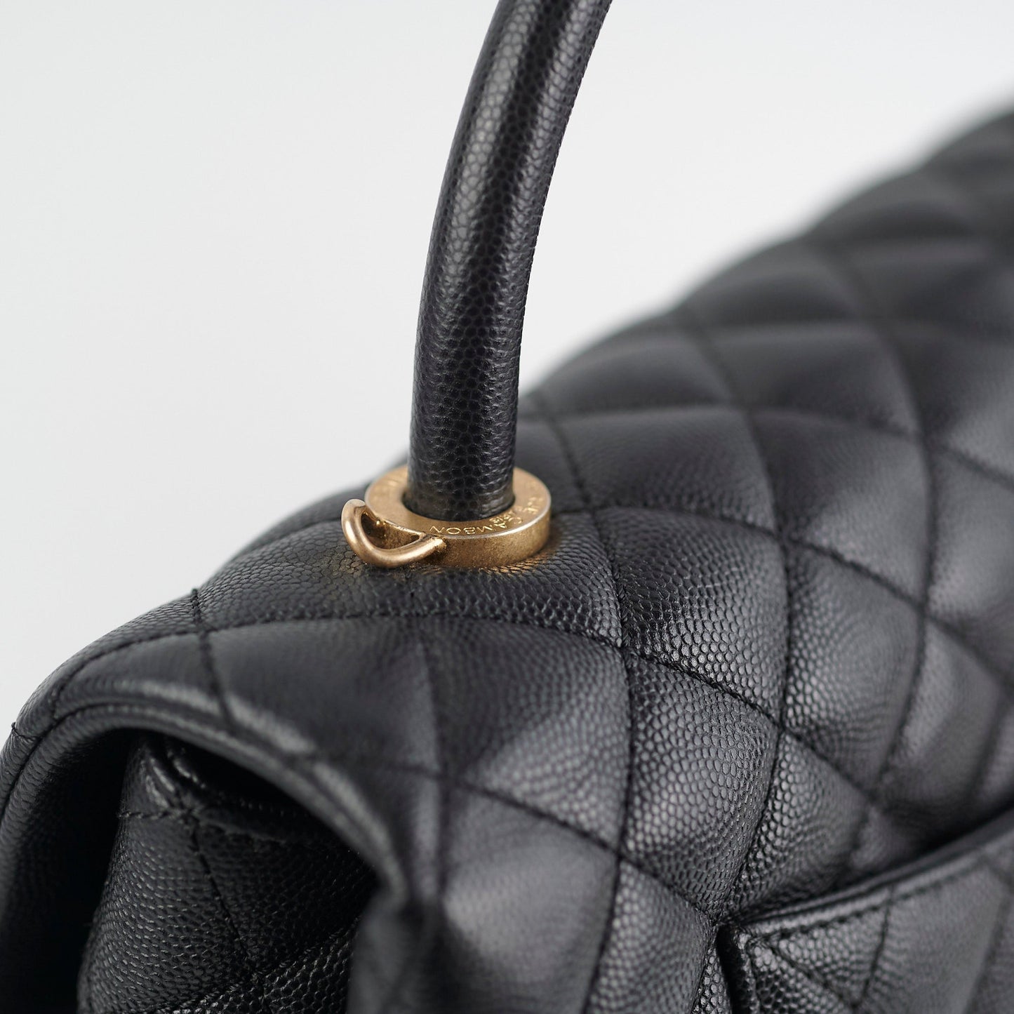 Chanel Coco Handle Caviar Medium Black
