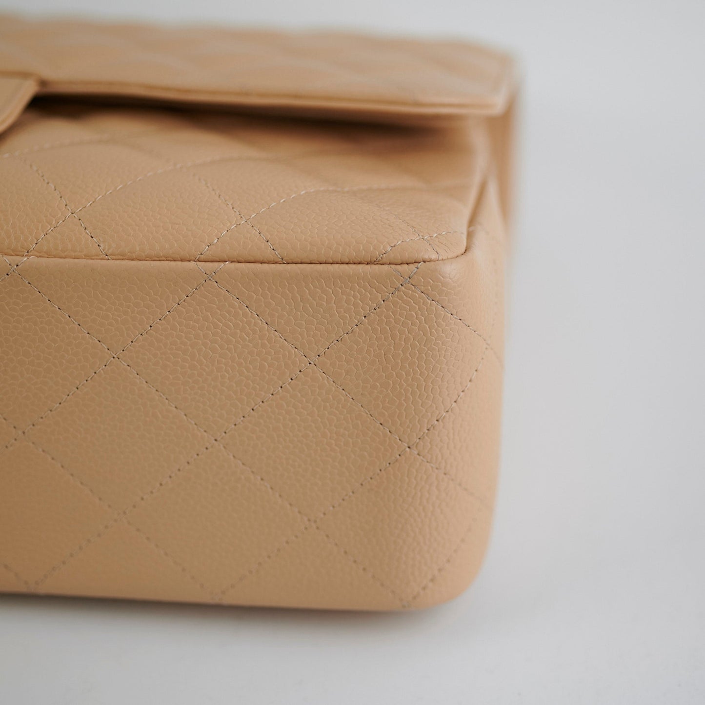 Chanel Classic Flap Jumbo Caviar Beige