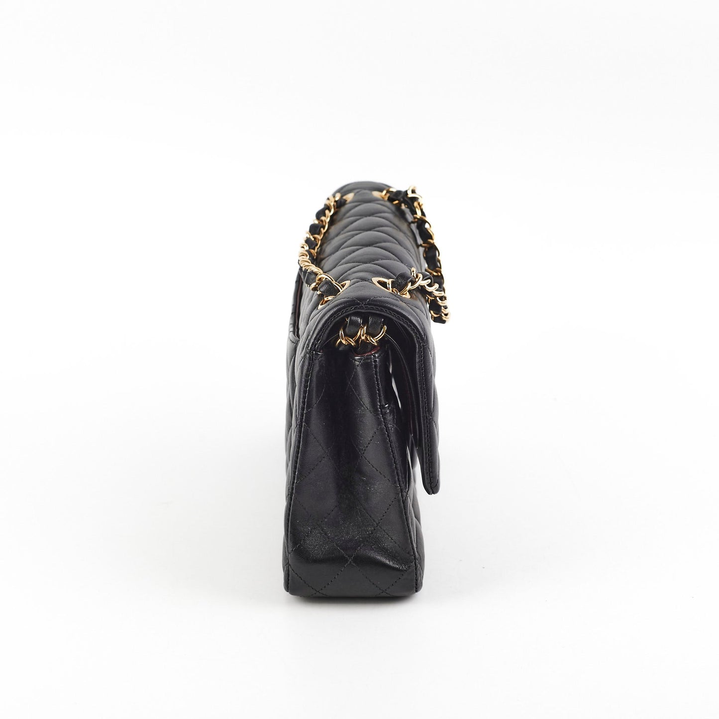 Chanel medium/large quilted classic flap black (microchipped)