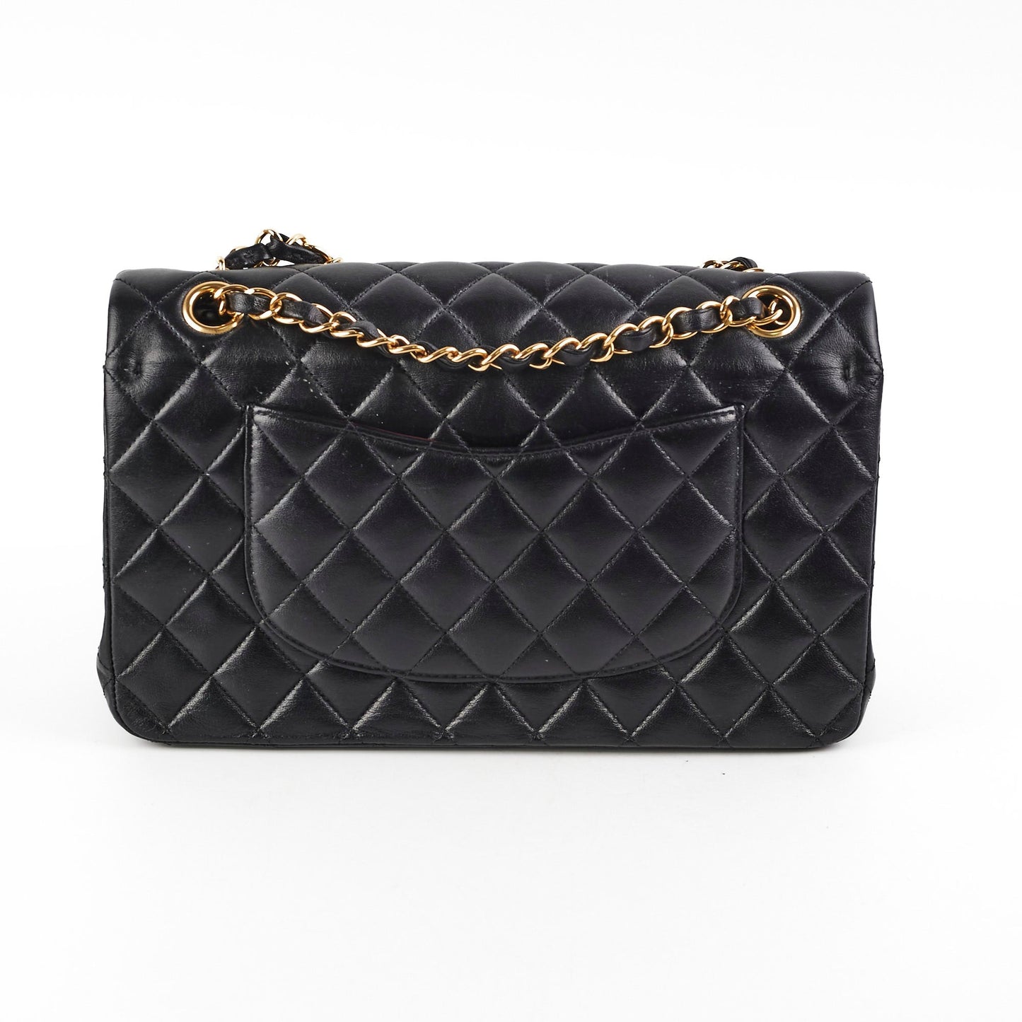 Chanel medium/large quilted classic flap black (microchipped)