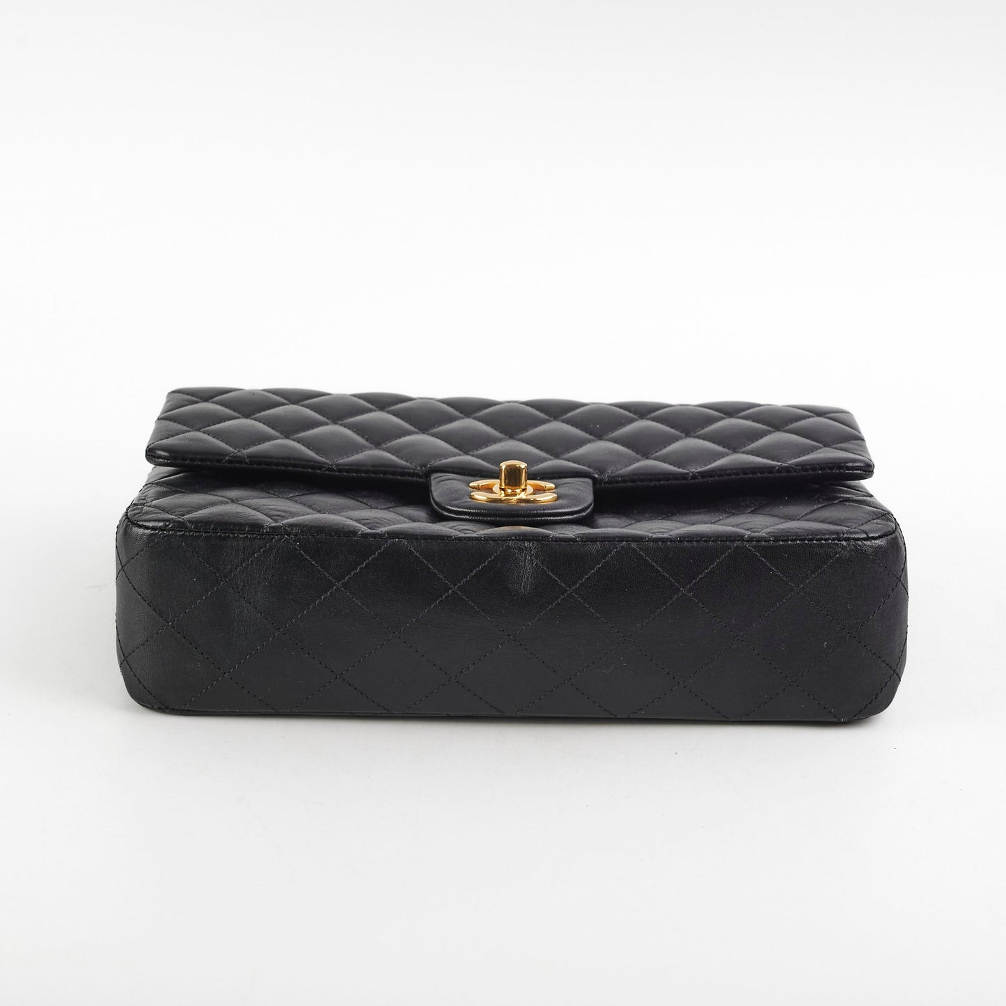 Chanel medium/large quilted classic flap black (microchipped)