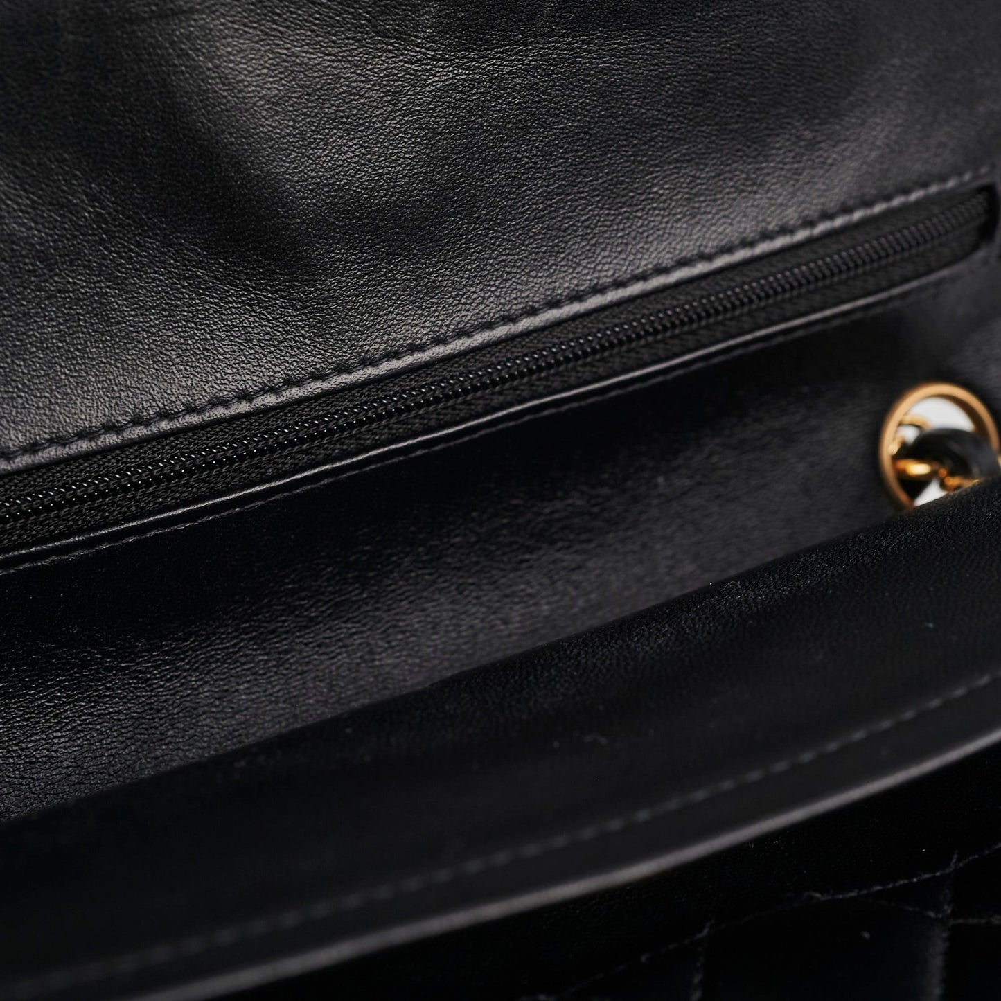 Chanel medium/large quilted classic flap black (microchipped)