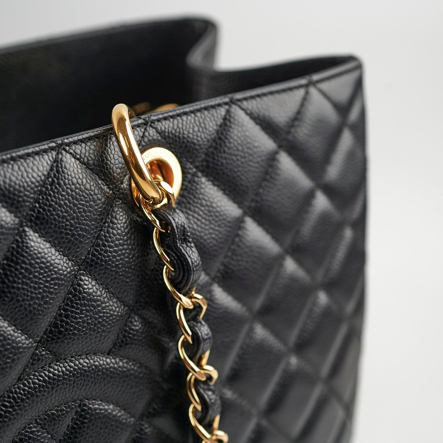 Chanel GST XL Black Caviar Series 17