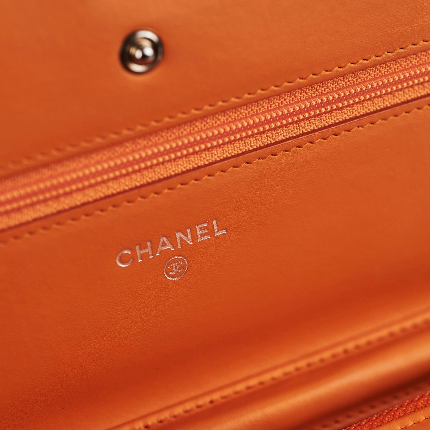 Chanel Wallet On Chain Orange Patent WOC
