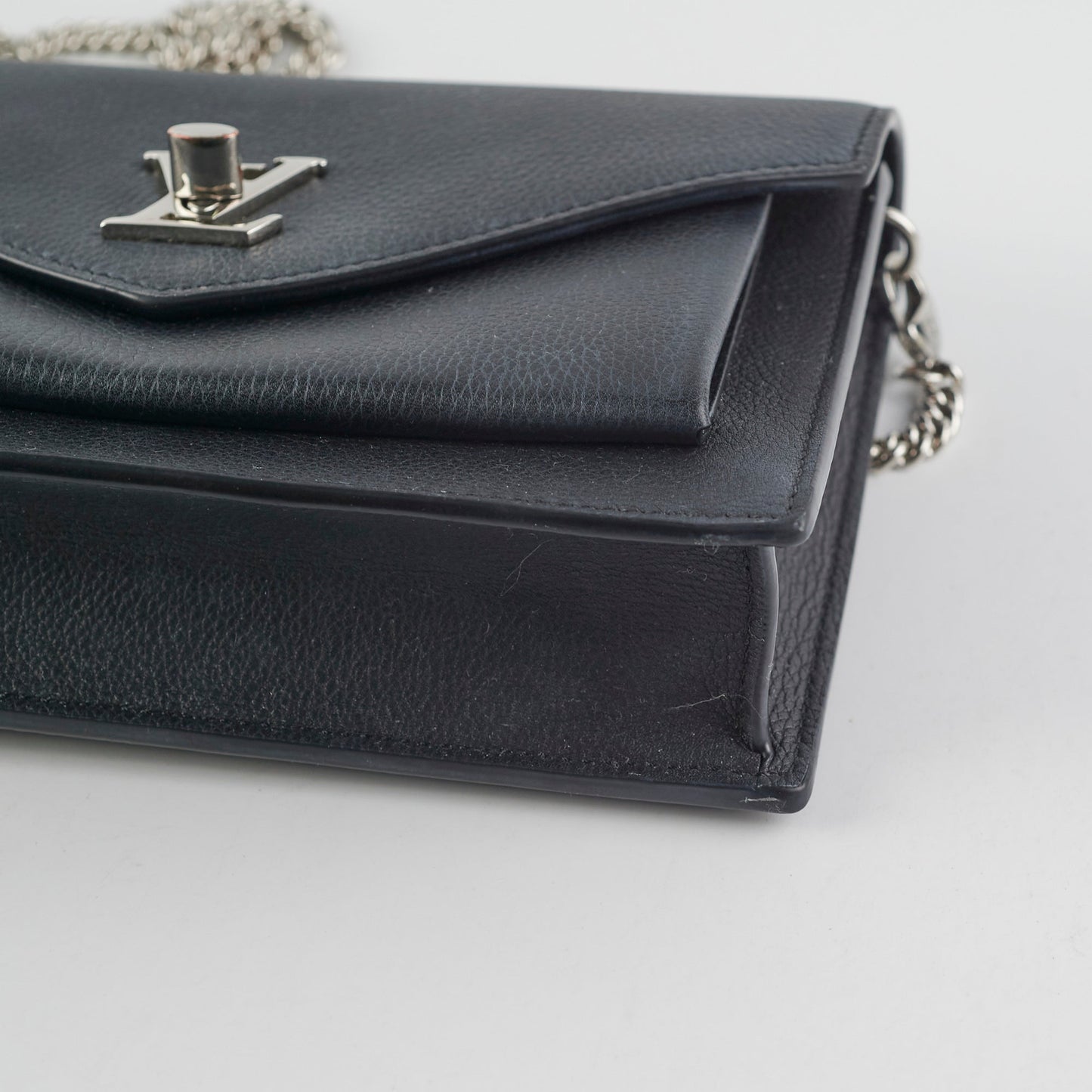 Louis Vuitton MyLockme Chain Pochette Calfskin Black