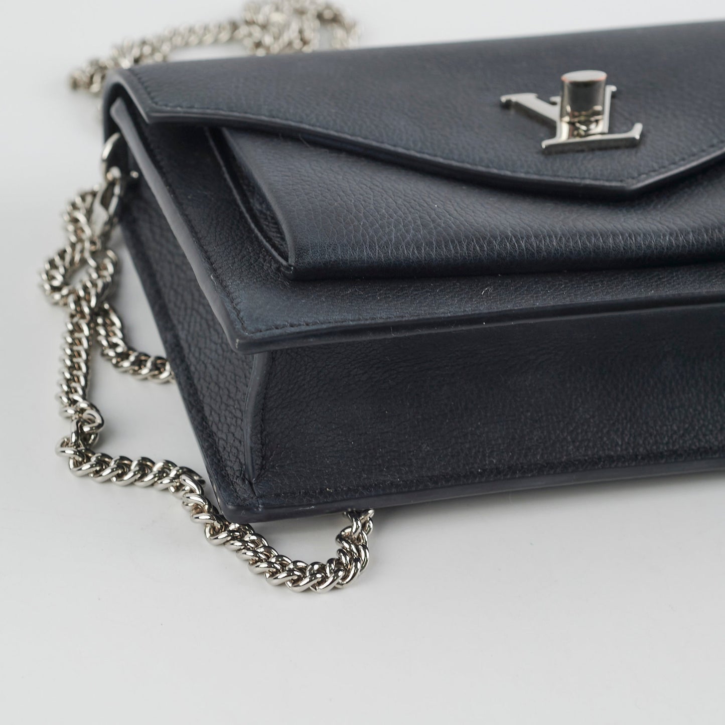 Louis Vuitton MyLockme Chain Pochette Calfskin Black