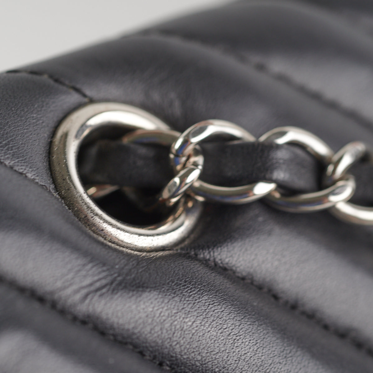 Chanel Chevron Large Urban Spirit Backpack Black