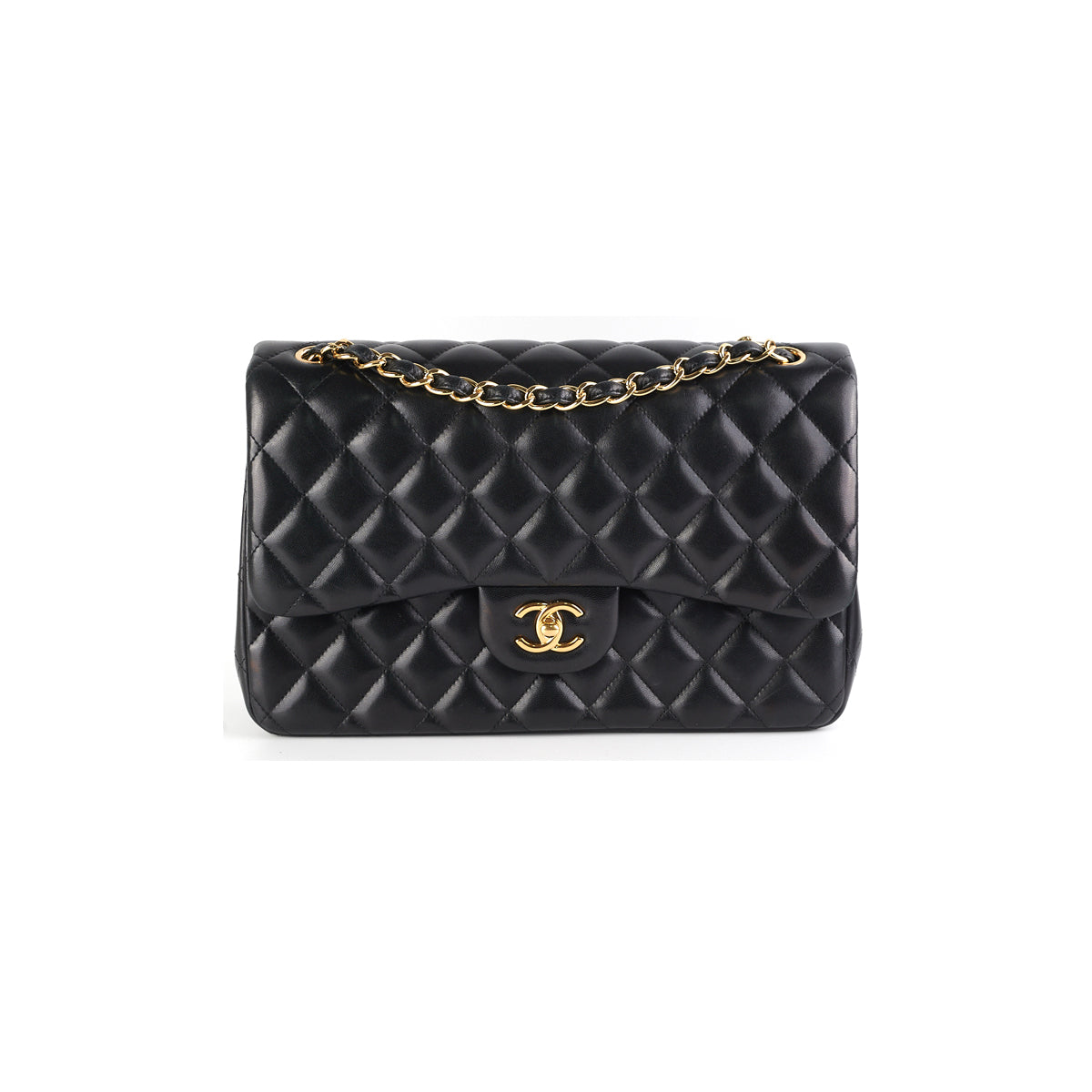 Chanel Quilted Jumbo Lambskin Black