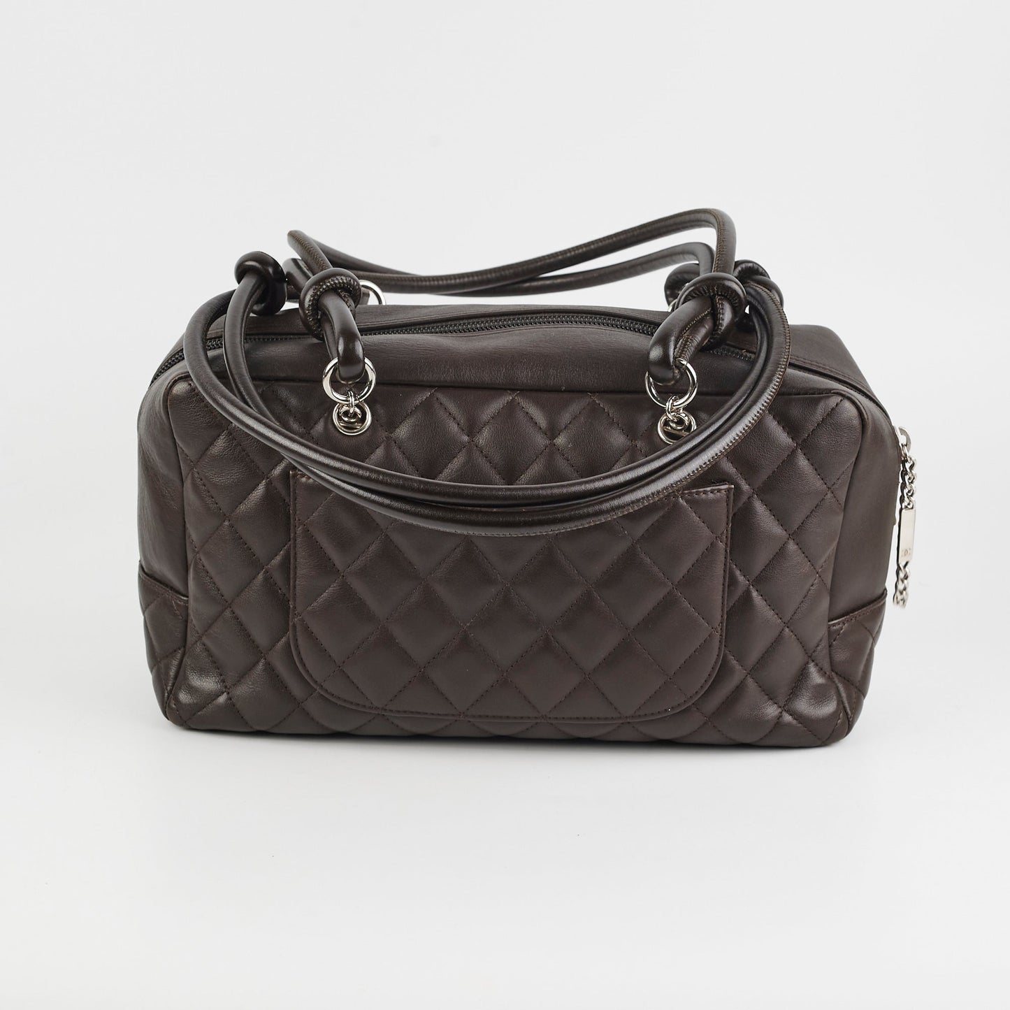 Chanel Cambon Bowler Quilted Leather Bag
