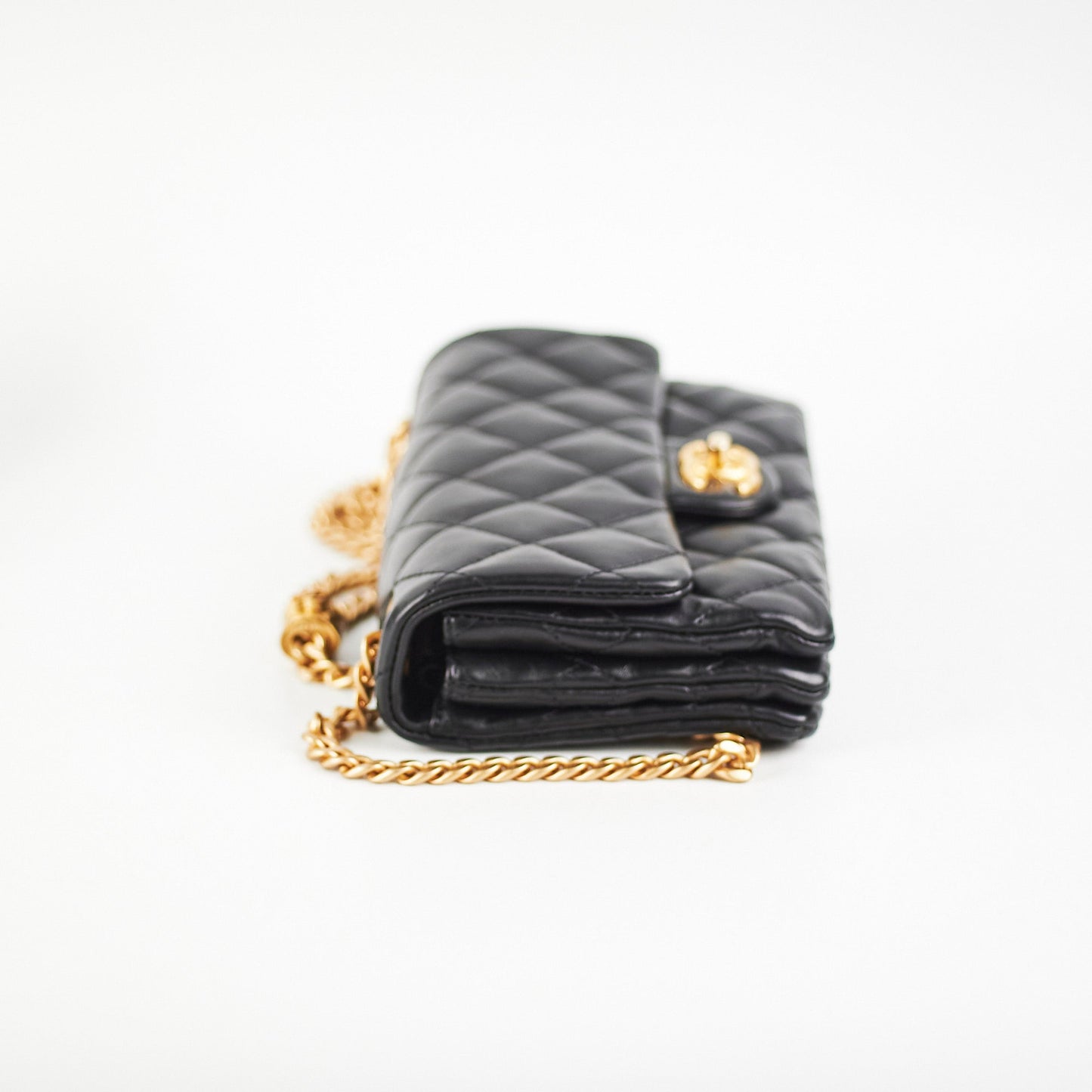 Chanel Seasonal Mini Rectangular Flap Lambskin Black