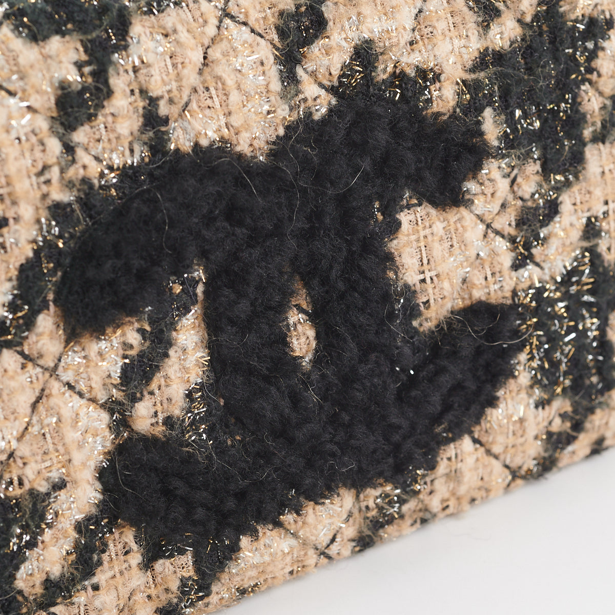 Chanel Tweed Wallet On Chain WOC with Detachable Pouch