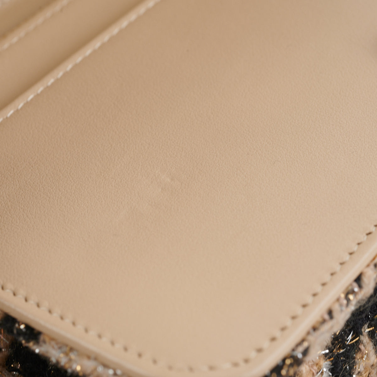 Chanel Tweed Wallet On Chain WOC with Detachable Pouch