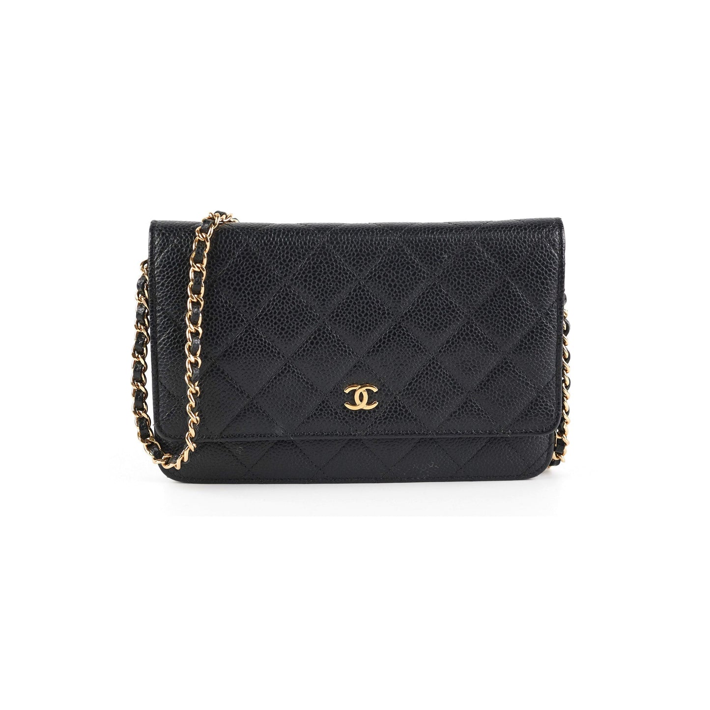 Chanel WOC Wallet On Chain Caviar Black