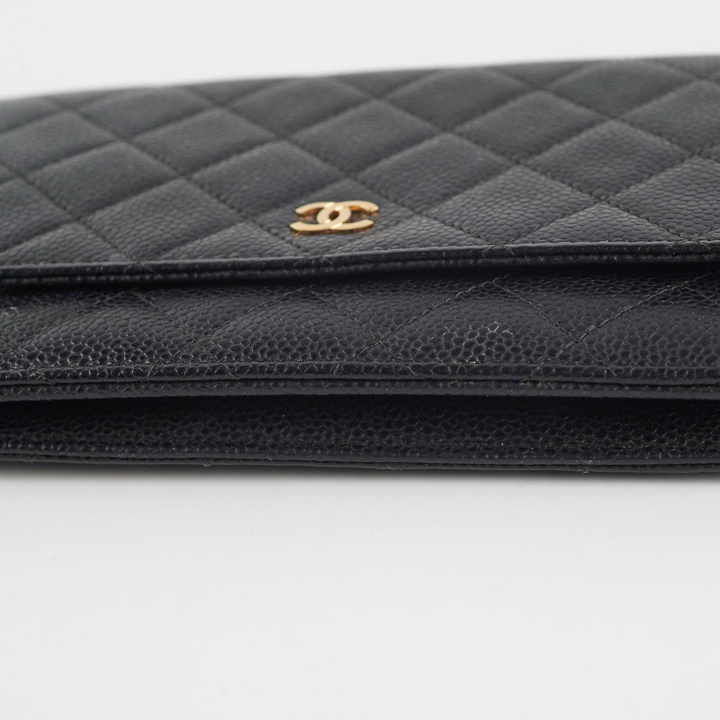 Chanel WOC Wallet On Chain Caviar Black