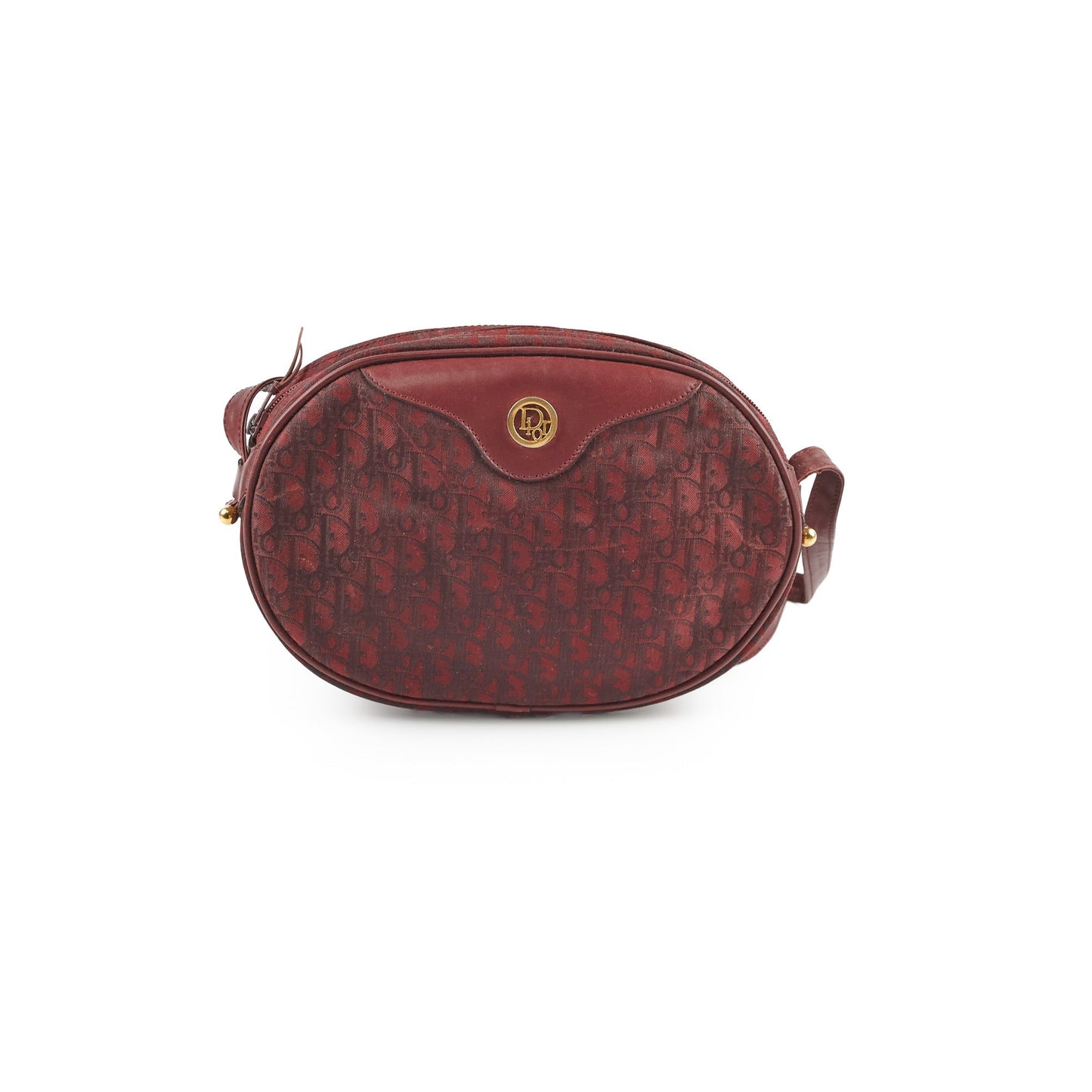 Dior   Burgundy Camera Bag Crossbody