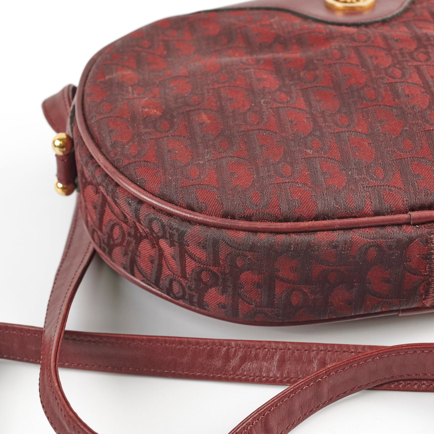 Dior   Burgundy Camera Bag Crossbody